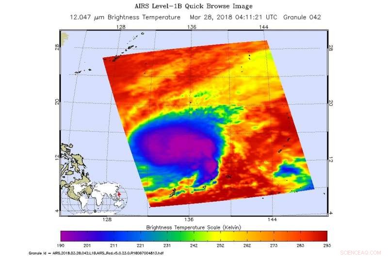 NASA Detects Strengthening of Tropical Storm Jelawat