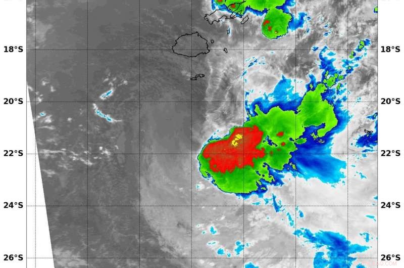 NASA Detects Tropical Cyclone Josie Advancing South of Fiji