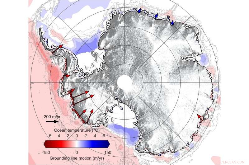 Antarctic Ice Retreating Beneath the Sea Floor: Insights into Grounding Line Migration