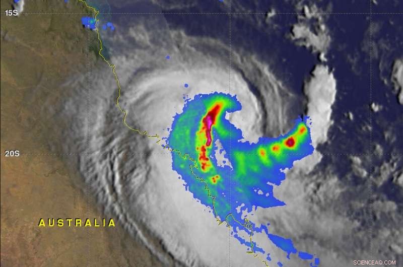 GPM Satellite Observations Confirm Tropical Cyclone Iris Weakening Near Australian Coast