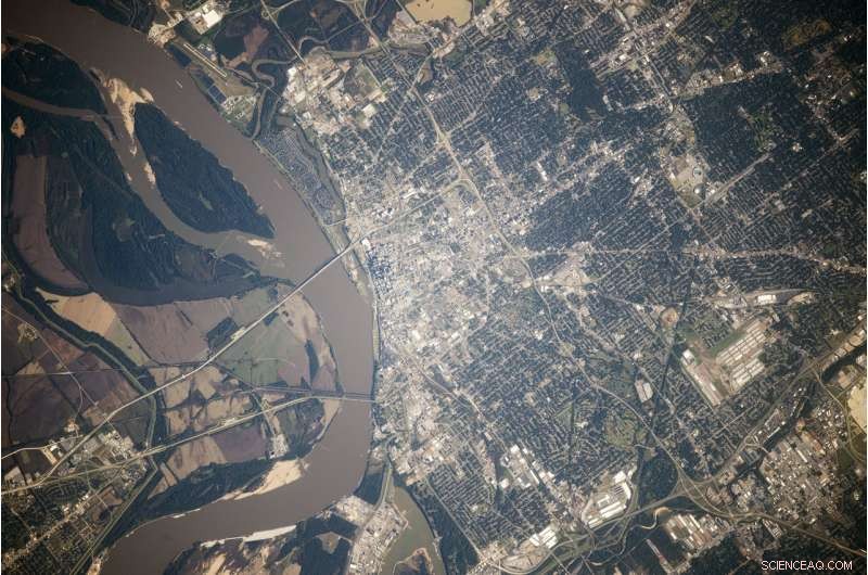 Stunning Aerial View of Memphis: A Space Perspective