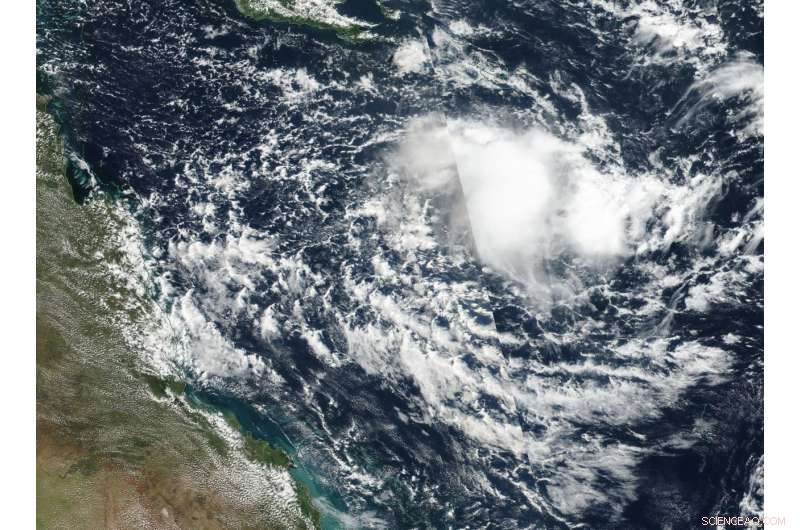 NASA Detects Lingering Remnants of Tropical Cyclone Iris in Coral Sea