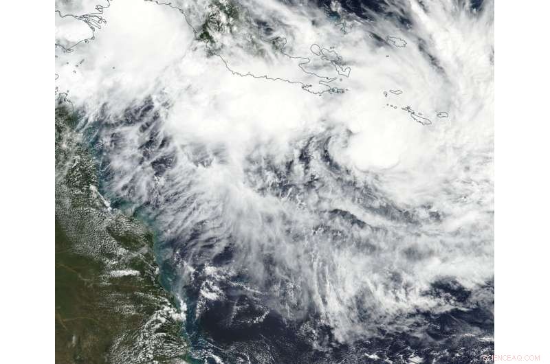 NASA Satellite Finds Former Tropical Cyclone Iris More Organized