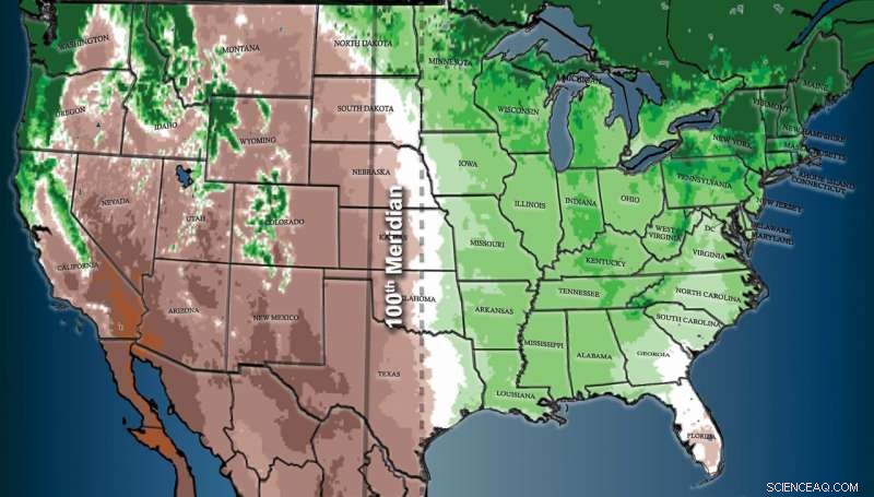 Is the 100th Meridian Shifting? New Data Shows the Great Plains Divide Moving East