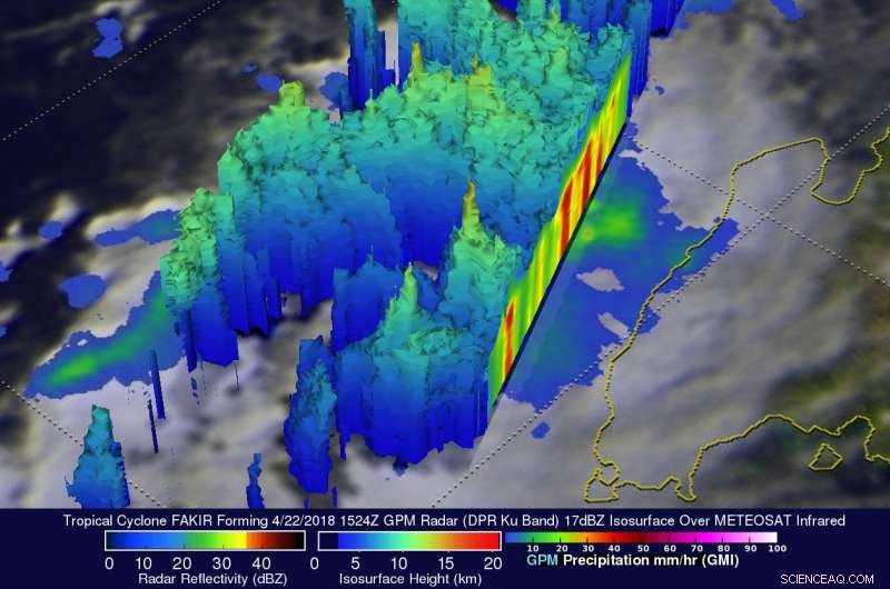 GPM Detects Formation of Tropical Cyclone Fakir Near Madagascar