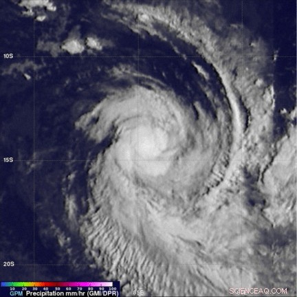 GPM Satellite Captures Heavy Rainfall Over Tropical Cyclone Flamboyans