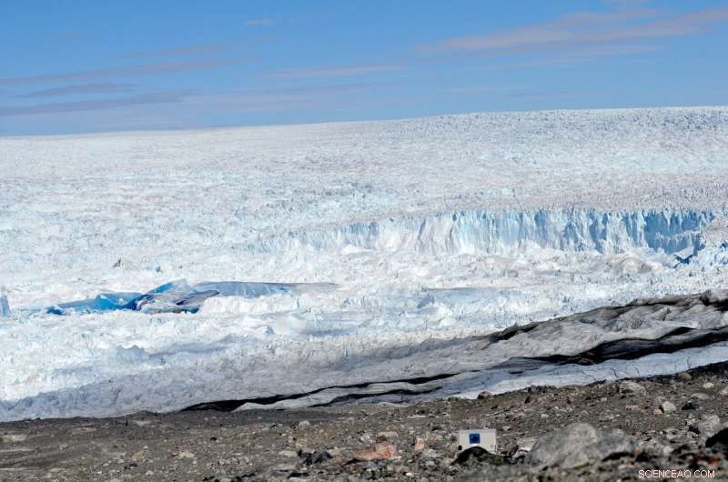 Unveiling Granular Forces: The Physics of Glacial Slush at Scale