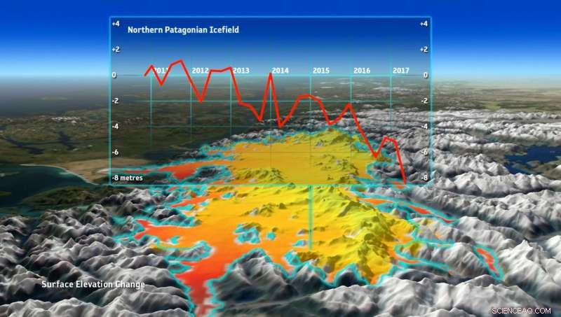 ESA s CryoSat Documents Accelerated Retreat of Patagonian Glaciers