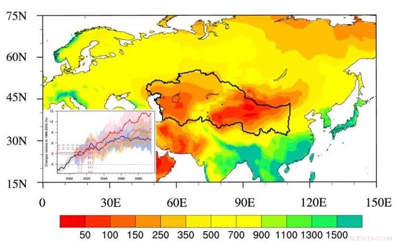 Climate Change Forecasts for the Millennium Silk Road in a Warming World