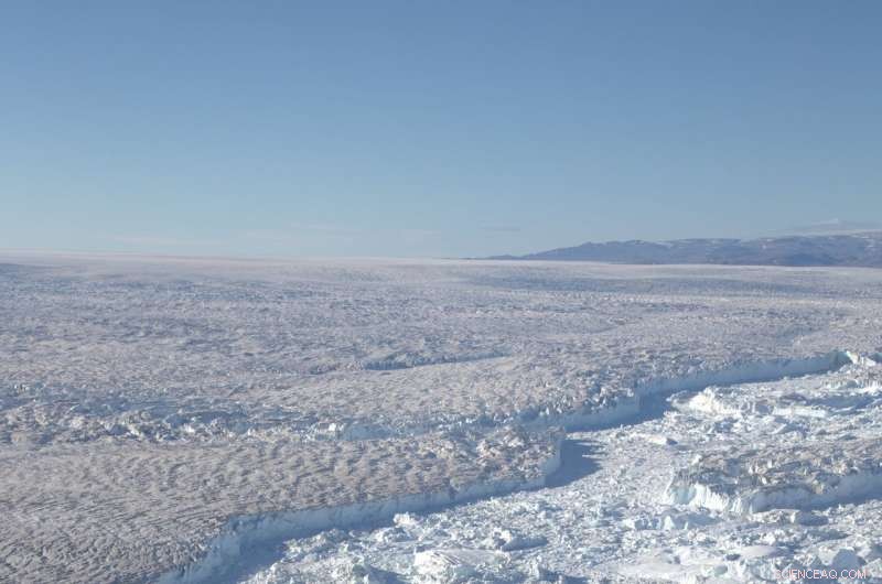 Greenland Ice Sheet Ice Stream Responds to Climate Changes Over 45,000 Years