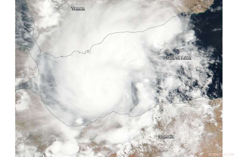 NASA Satellite Captures Detailed View of Tropical Cyclone Sagar in Gulf of Aden