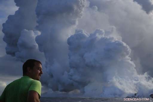 Hawaii Volcano Produces Hazardous Steam Clouds as Lava Enters the Ocean