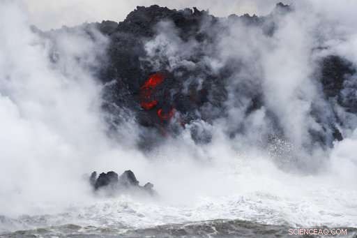 Hawaii Volcano Produces Hazardous Steam Clouds as Lava Enters the Ocean