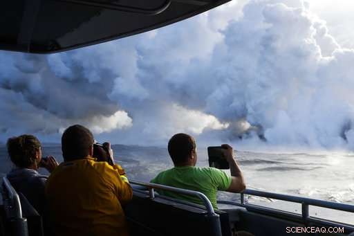 Hawaii Volcano Produces Hazardous Steam Clouds as Lava Enters the Ocean