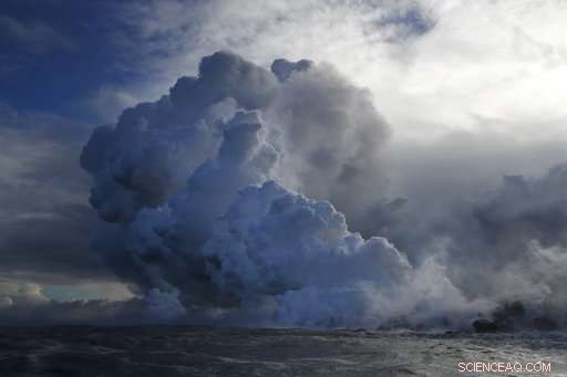 Kilauea Volcano Sends Lava Into Ocean, Forming Toxic Cloud