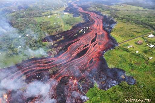 Kilauea Volcano Sends Lava Into Ocean, Forming Toxic Cloud
