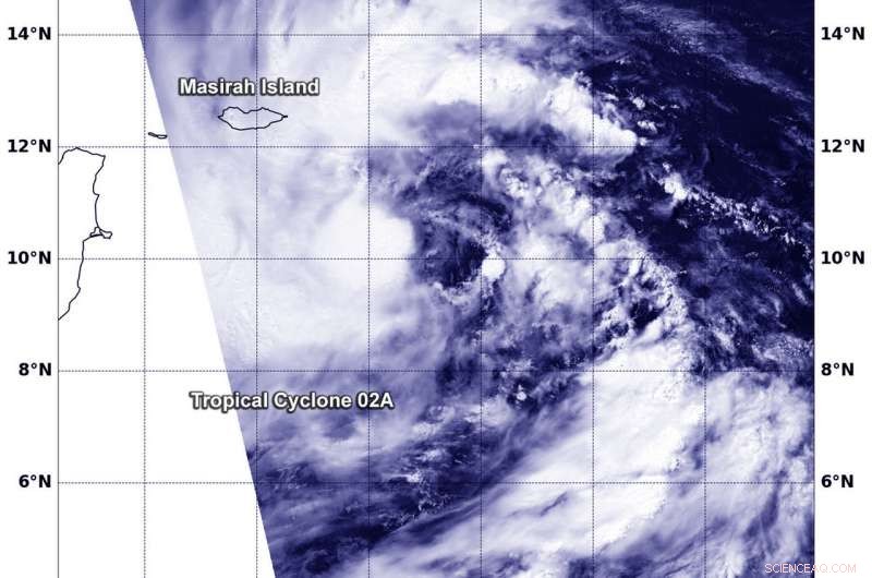 NASA s Aqua Satellite Captures Formation of Tropical Cyclone 02A