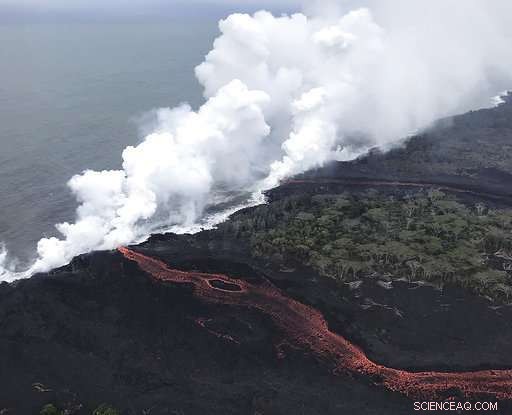 Kilauea Volcano Emits Hazardous Laze Plume Over Hawaii