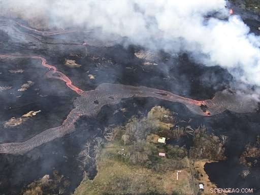 Hawaii Volcano Emits Methane, Producing Stunning Blue Flames