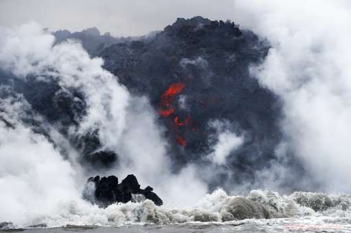 Hawaii Volcano Emits Third Lava Flow into the Ocean, Continuing Three-Week Eruption