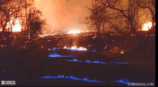 Hawaii Volcano Emits Third Lava Flow into the Ocean, Continuing Three-Week Eruption