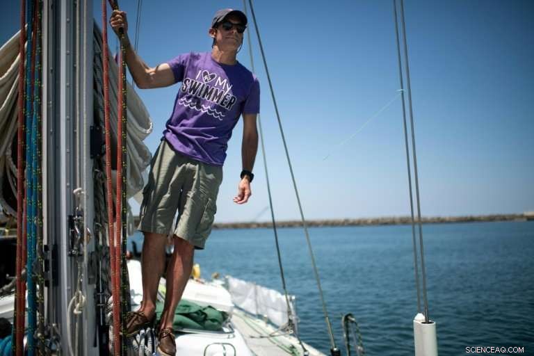 French Swimmer Ben Lecomte Bravely Confronts Sharks and Massive Garbage Patch in Record 5,500-Mile Pacific Swim