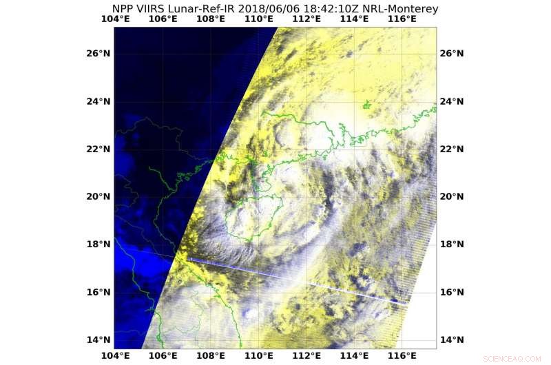 NASA Observes Tropical Depression Ewiniar Re-entering and Intensifying in the South China Sea
