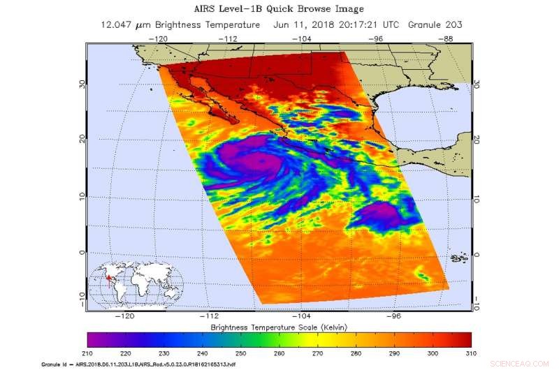 NASA Detects Intense Rain‑Producing Thunderstorms in Hurricane Bud