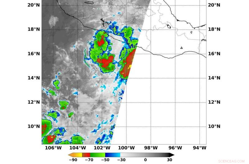 NASA Satellite Detects Heavy Rains from Tropical Depression 04E Near Mexico’s Coast