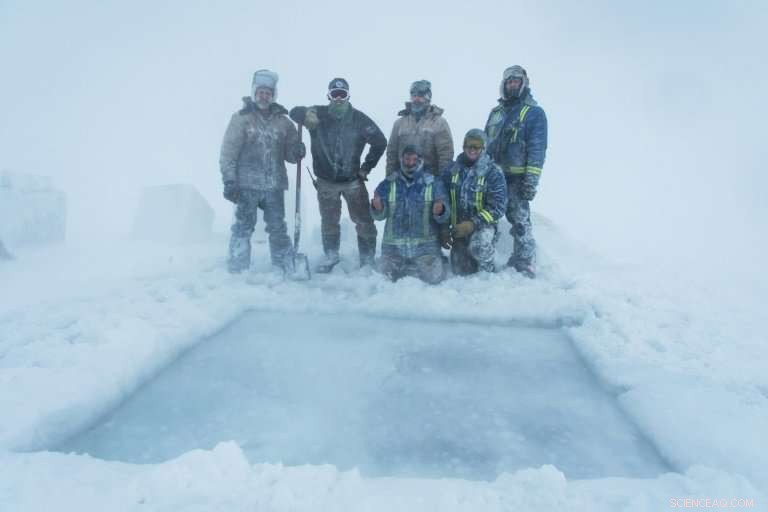 Scientists in Antarctica Celebrate Winter Solstice with Icy Plunge at Casey Station