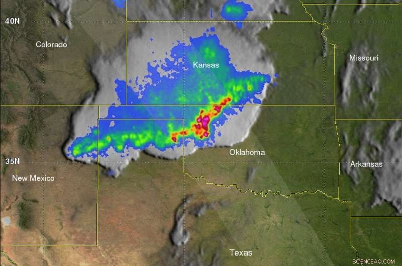 NASA Investigates Intense Thunderstorm Complex in Oklahoma