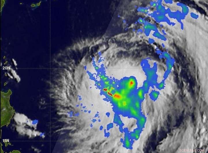 NASA s GPM Satellite Detects Heavy Rainfall on Southwestern Side of Tropical Storm Prapiroon
