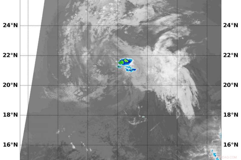 NASA Infrared Images Reveal Dissipation of Post-Tropical Cyclone Emilia