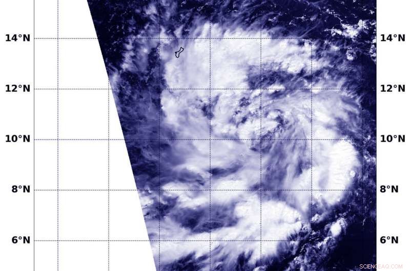 NASA Detects Tenth Tropical Depression in Northwestern Pacific; Guam Issues Warnings