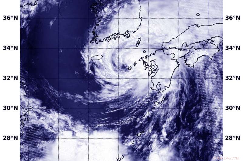 NASA Tracks Typhoon Prapiroon Over Korean Peninsula and Southern Japan