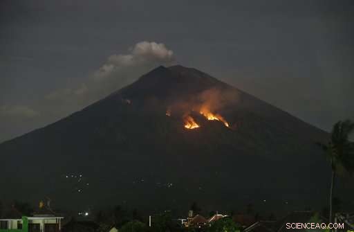 Bali Volcano Eruption Sends Lava and Ash, Airports Stay Safe