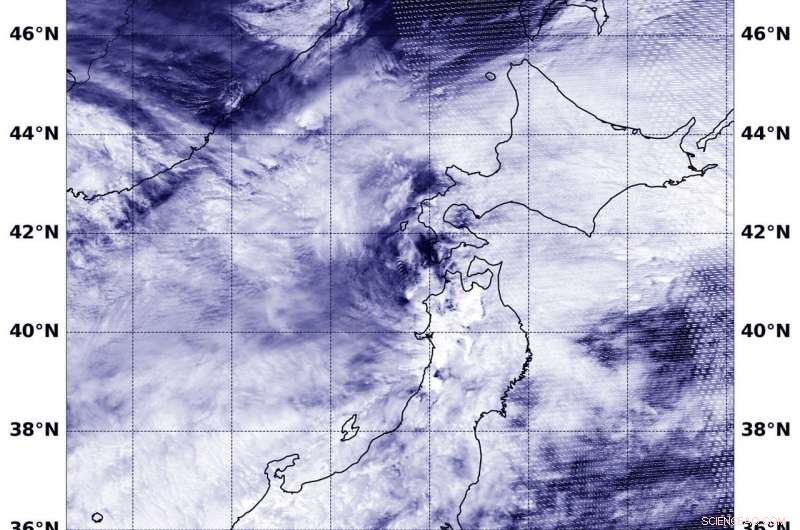 Remnants of Post-Tropical Cyclone Prapiroon Traverse Northern Japan
