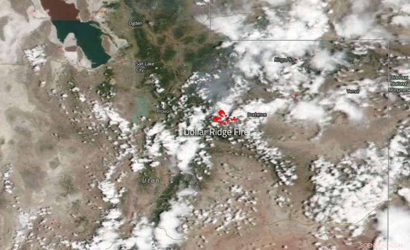 Utah Dollar Ridge Fire Explodes to 42,044 Acres in Six Days After July 1 Start