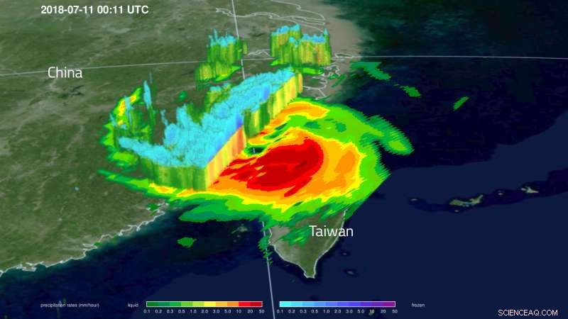 NASA Observes Typhoon Maria Making Landfall in China