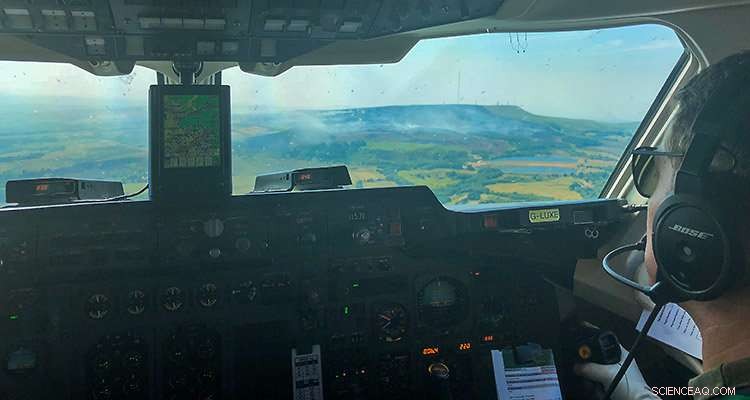 Scientists Fly Over Yorkshire Moor Fires to Measure Emissions