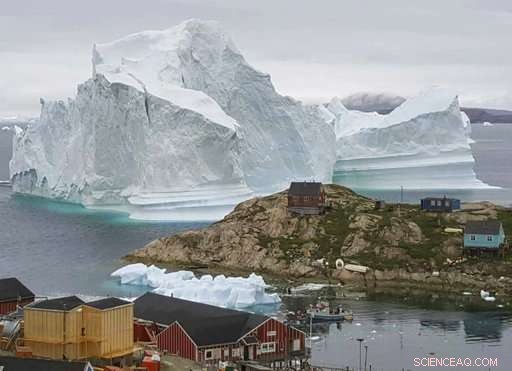 Four-Mile Iceberg Breaks Free from Greenland Glacier