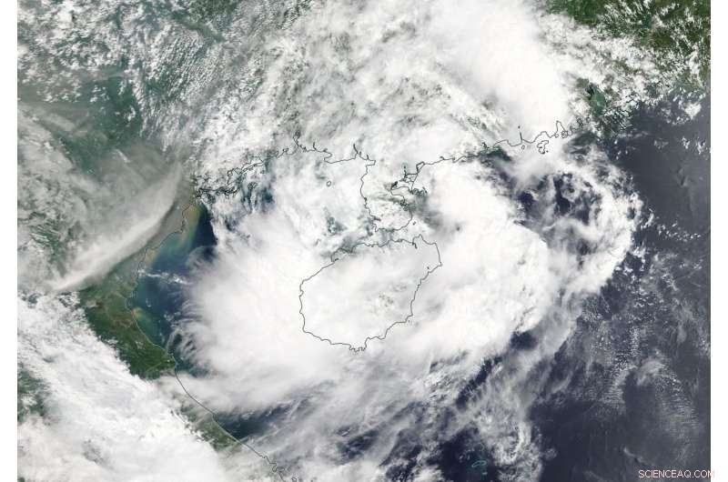 NASA Monitors Tropical Storm Son‑Tinh Impacting Hainan Island, China