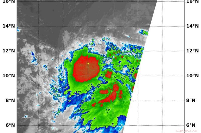 NASA Tracks Tropical Depression 9E at Peak Intensity Prior to Dissipation