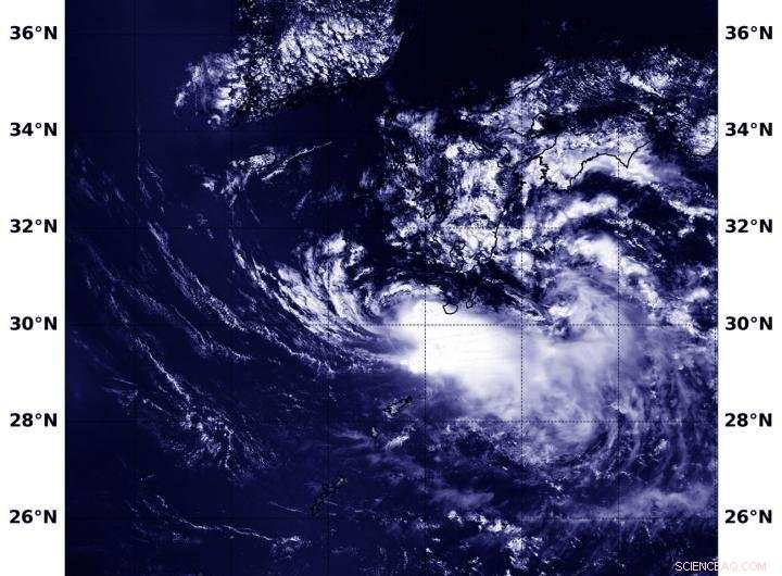 NASA s Aqua Satellite Captures Elongated Tropical Depression Jongdari