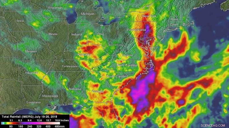 NASA Uses Satellite Data to Quantify Persistent East Coast Rainfall