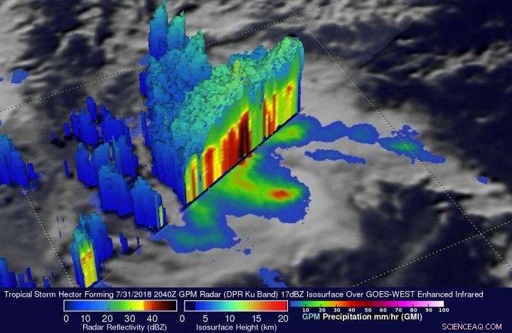 NASA’s GPM Detects Formation of Tropical Storm Hector