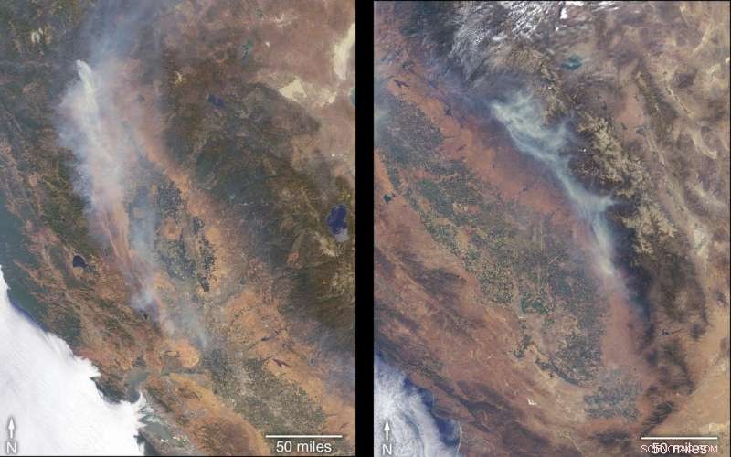 NASA’s MISR Satellite Provides Detailed Views of California Wildfires