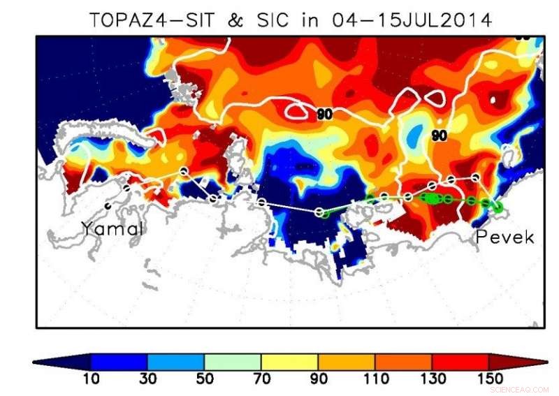 Accurate Sea Ice Forecasting Timelines for the Northern Sea Route