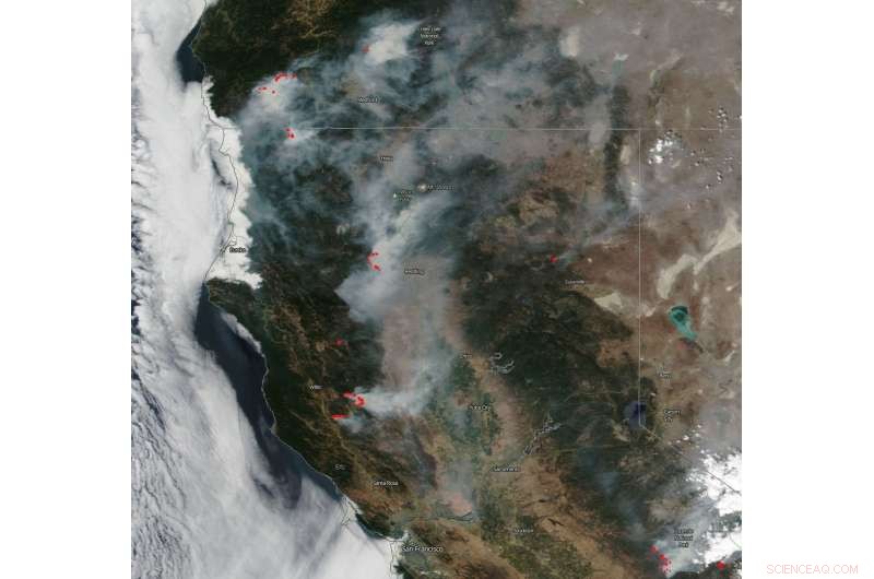 Northern California & Oregon: Smoke Covers Vast Areas Amid Widespread Wildfires