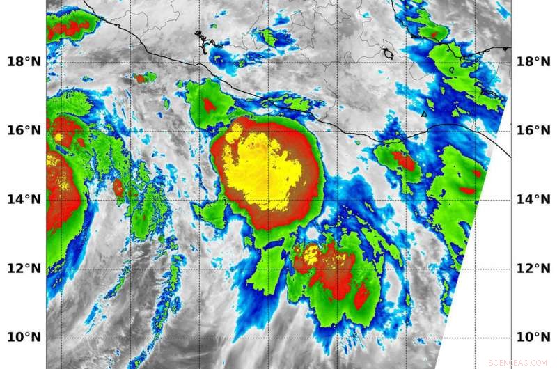 NASA Uses Infrared Imaging to Track Intensifying Tropical Storm Ileana
